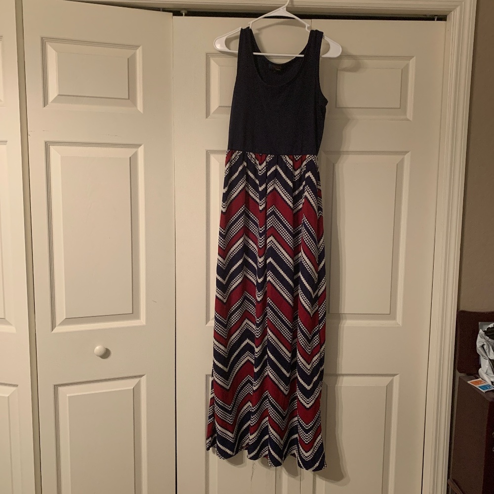 Navy maxi dress